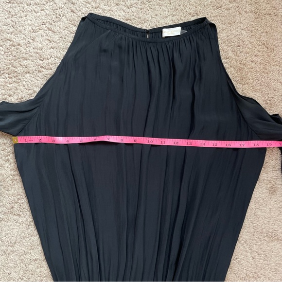 Ramy Brook Lauren Cold-Shoulder Drop-Waist Blouson Mini Dress Black Size Small - Picture 14 of 16